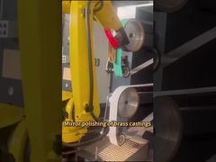 Mirror polishing of brass castings#polishing machine #robot grinding