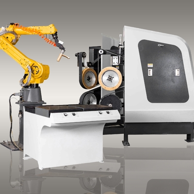 kaufen Polierende Robotermaschine CNC, die für Messinghähne mit Schrittmotor 1.5KW reibt Online-Herstellung