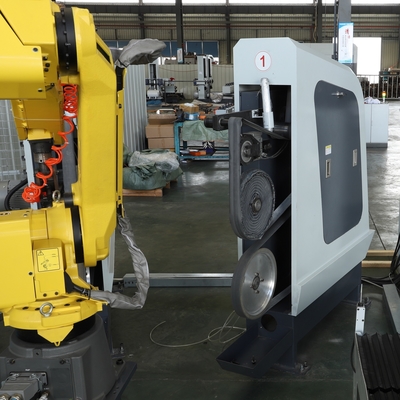 kaufen Robotic Grinding and Polishing Cell for Metal Castings Automatic Deburring and Surface Finishing System Online-Herstellung
