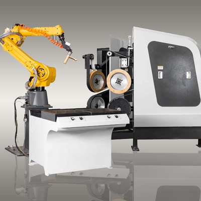 kaufen Cnc-Edelstahl-automatische Schleifmaschine/Roboter-Fräsmaschine für Duschhahn-Mischer Online-Herstellung