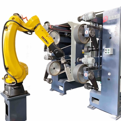 kaufen Roboter-Zell-Metall-Deburring-Maschine für Gürtel Polieren Türgriff Online-Herstellung