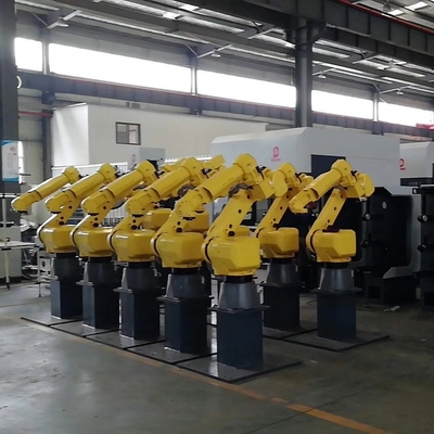 Polierende Maschinen-reibende Roboterzelle mit Schrittmotor für Hahn