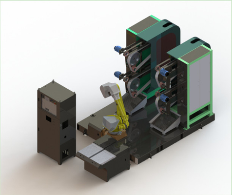 Höchst effiziente Schleifmaschine mit FANUC Roboterzelle verbesserte Produktivität