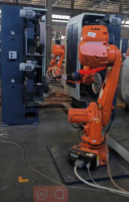 4000 mm Sandgurt Roboter Poliermaschine 13 kW mit Armstärke 25 kg