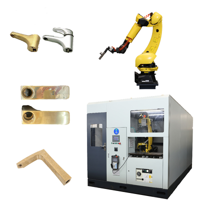 Automatisches Roboter-Schleif- und Poliersystem mit Multi-Bürsten-Konfiguration für Wasserhähne Metallgüsse Automobilmetallteile
