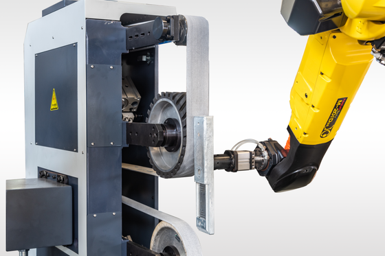High Safety Level Robotic Grinding Machine with 14.5KW Power for Mirror Shiny Metal Finishing