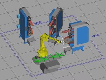 Automatische 220v Roboter-Schleifmaschine für Bürostuhlbein