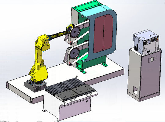 automatischer Roboter-Schleifmaschine 6 Achsen-380V für Edelstahl